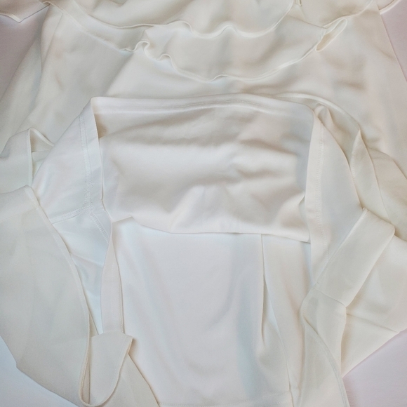 Lulus Impress the Best White Off Shoulder Dress Sz M - Picture 11 of 16